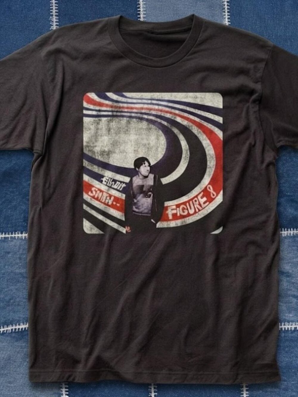 Abstract Figure Graphic T-Shirt – Distressed Art Print Tee  Description: